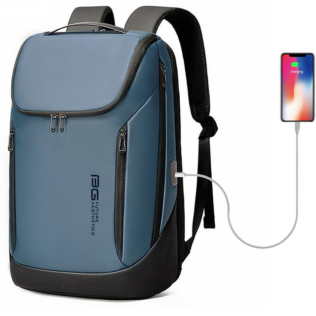 Plecak Bange BG-2517 na laptopa 15,6&quot; z USB - Kolor: jasnoniebieski
