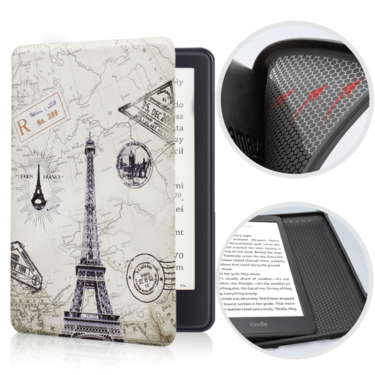 Etui Kindle Paperwhite 6 silikonowy tył 7&quot; wzory - Kolor: 06. Eiffel Tower