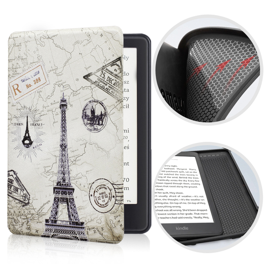Etui Kindle Paperwhite 5 silikonowy tył 6,8&quot; wzory - Kolor: 06. Eiffel Tower