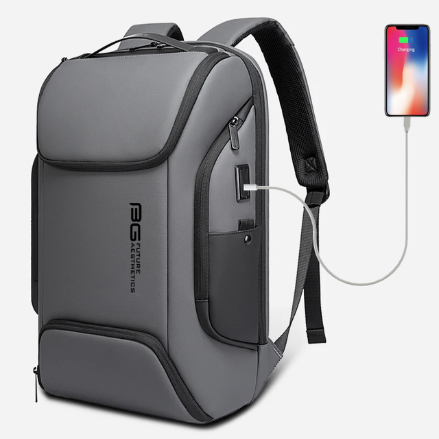 Plecak Bange na laptopa 15,6&quot; BG-7267 z USB - Kolor: szary