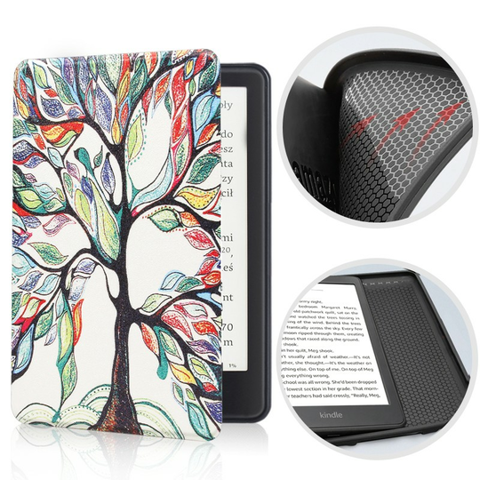 Etui Kindle Paperwhite 5 silikonowy tył 6,8&quot; wzory - Kolor: 08. Colorful Tree