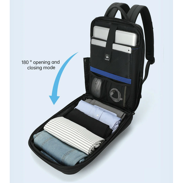 Antykradzieżowy plecak Arctic Hunter twarda skorupa na laptopa 15,6&quot; B00451 z organizerem (1)