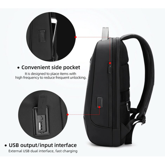 Antykradzieżowy plecak FRN na laptopa 15,6&quot; 16,4&quot; FRN7168 z USB 