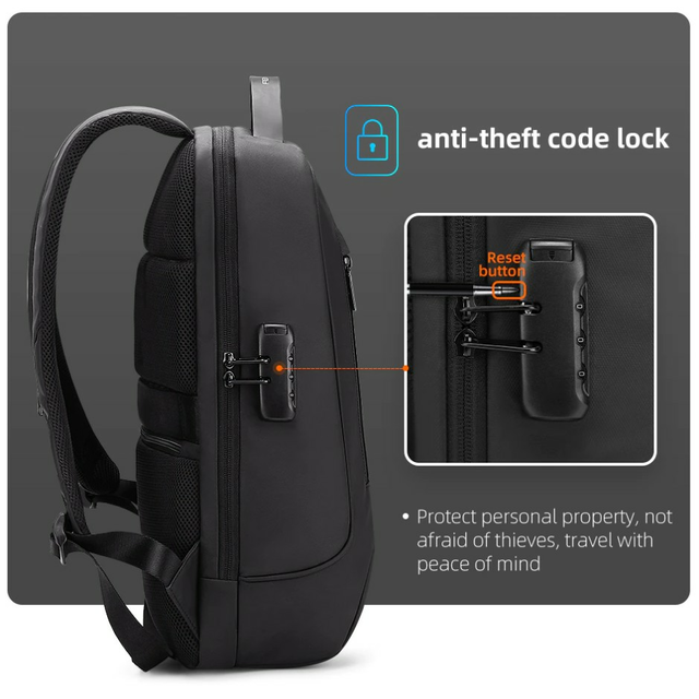 Antykradzieżowy plecak FRN na laptopa 15,6&quot; 16,4&quot; FRN7168 z USB 