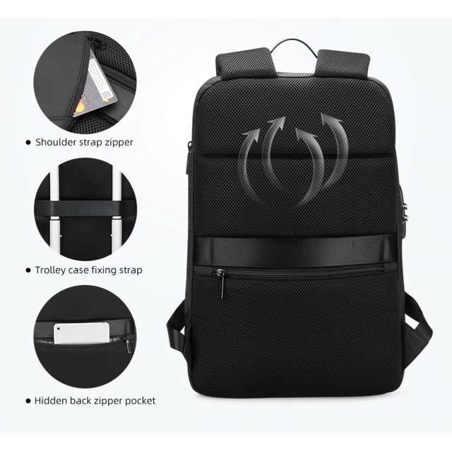 Antykradzieżowy plecak FRN na laptopa 15,6&quot; 16,4&quot; FRN7168 z USB 