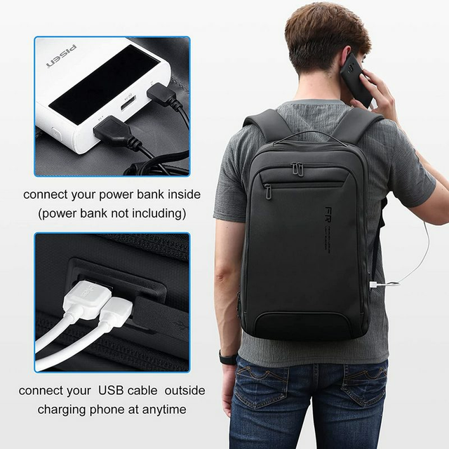 Antykradzieżowy plecak FRN na laptopa 17,3&quot; FRN7826 z USB