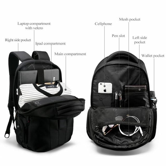 Antykradzieżowy plecak Tigernu na laptopa 15,6&quot; T-B3105-3A z USB (1)