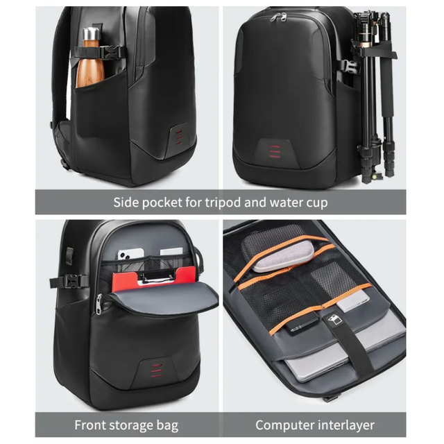 Antykradzieżowy plecak fotograficzny Outwalk 7717 na aparat + laptopa 17,3&quot; (1)