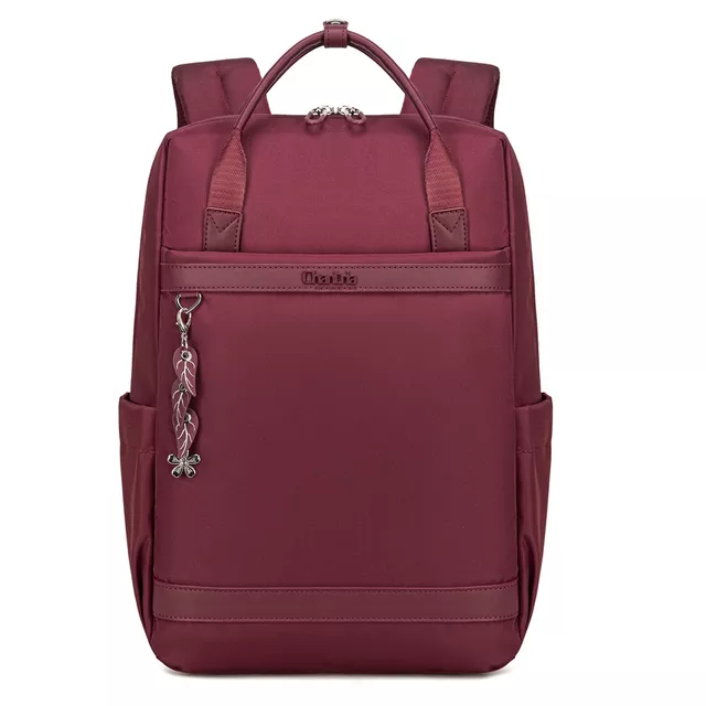 Plecak damski Chantria CB00639 na laptopa 15&quot; - Kolor: czerwone wino