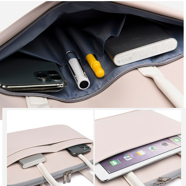 Etui/torba JQ Greta na laptopa 15,6&quot; eco skóra z paskiem