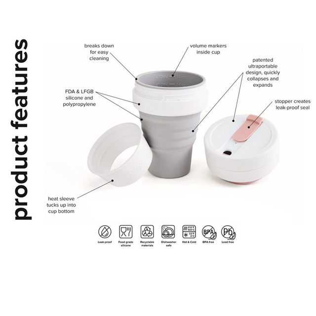 Kubek składany Stojo Pocket 355ml 
