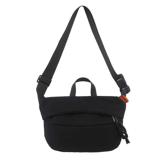 Pojemna saszetka/nerka Leshajia LS20957 - Kolor: czarny