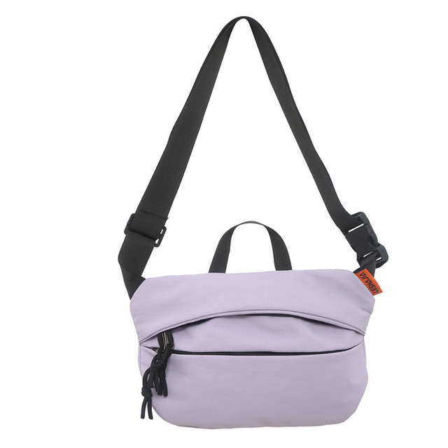 Pojemna saszetka/nerka Leshajia LS20957 - Kolor: pastelowy fiolet