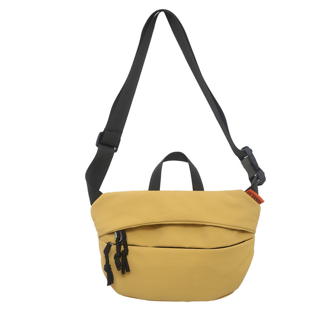 Pojemna saszetka/nerka Leshajia LS20957 - Kolor: musztardowy