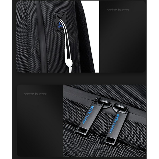Plecak Arctic Hunter na laptopa 15,6&quot; B00477 z USB 