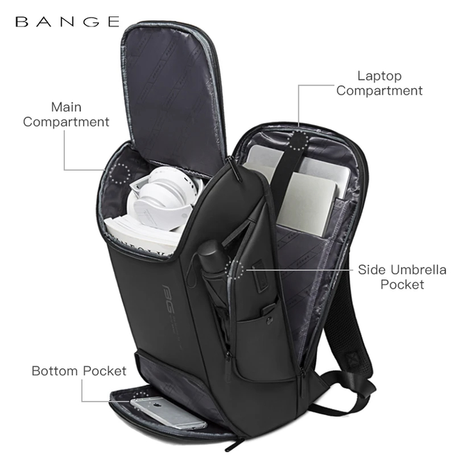 Plecak Bange na laptopa 15,6&quot; BG-7267 z USB