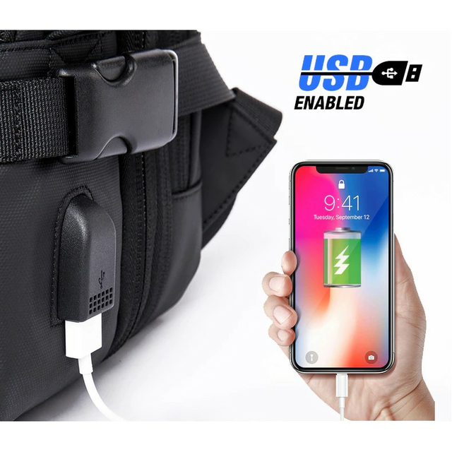 Plecak Bange na laptopa 17,3&quot; BG-1908 bagaż podręczny z USB