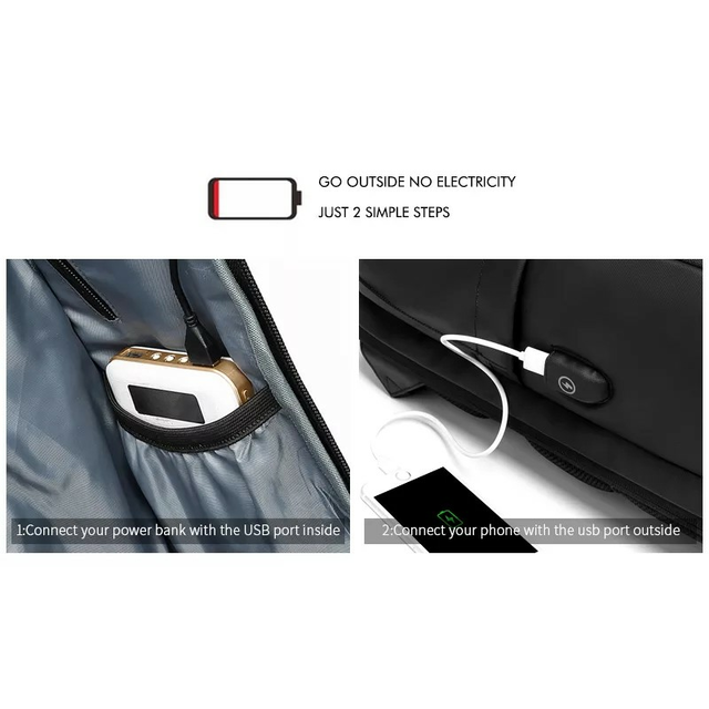Plecak Eurcool/Nigeer  na laptopa 15,6&quot; EC-0003 z USB