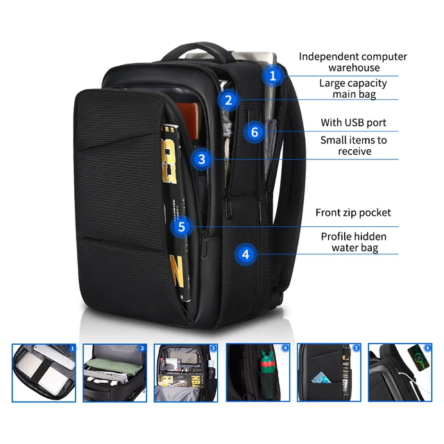 Plecak FRN na laptopa 15,6&quot; 7619 z USB