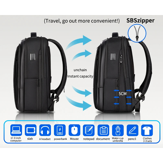 Plecak FRN na laptopa 15,6&quot; 7619 z USB
