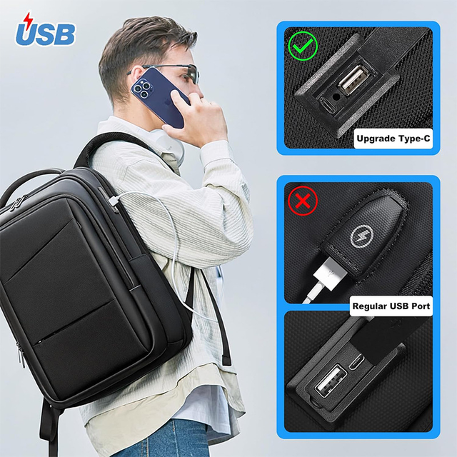 Plecak FRN na laptopa 15,6&quot; 7619 z USB