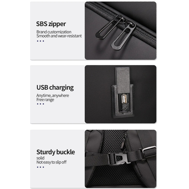 Plecak FRN na laptopa 15,6&quot; 8289 z USB bagaż podręczny