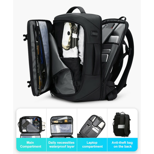 Plecak FRN na laptopa 17,3&quot; 8263 bagaż podręczny z USB