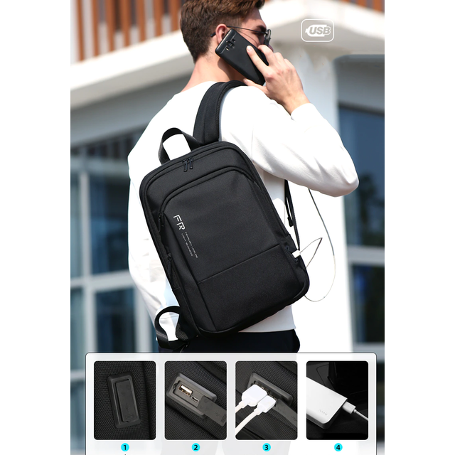 Plecak FRN7137 na laptopa 15,6&quot; z USB 