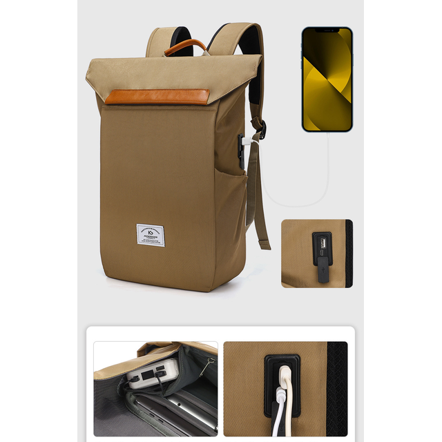 Plecak Kooger K949 na laptopa 15,6&quot; z USB