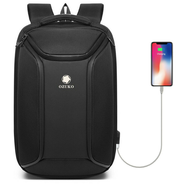 Plecak Ouko na laptopa 17,3&quot; 9318 z USB i kłódką