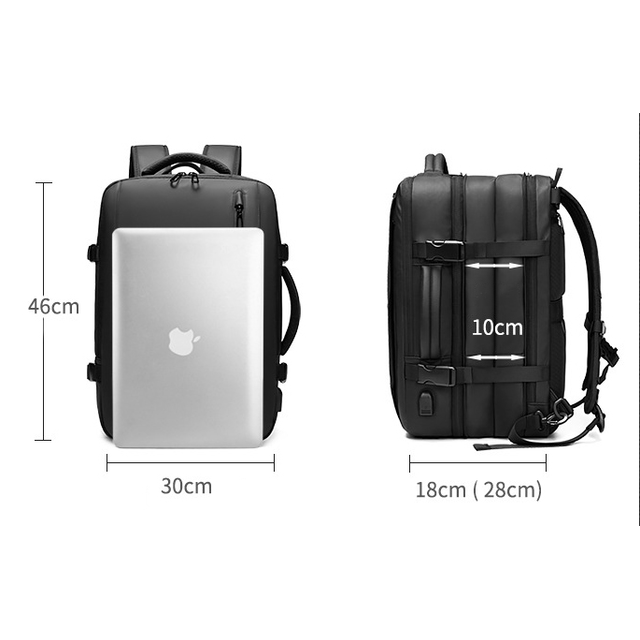 Plecak Outwalk AL1023 na laptopa 15,6&quot; bagaż podręczny z USB