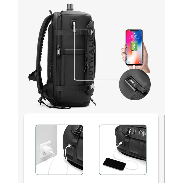 Plecak Outwalk na laptopa 17,3&quot; 7799 z USB bagaż podręczny