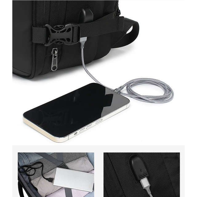 Plecak Poso na laptopa 17,3&quot; 663 bagaż podręczny z USB