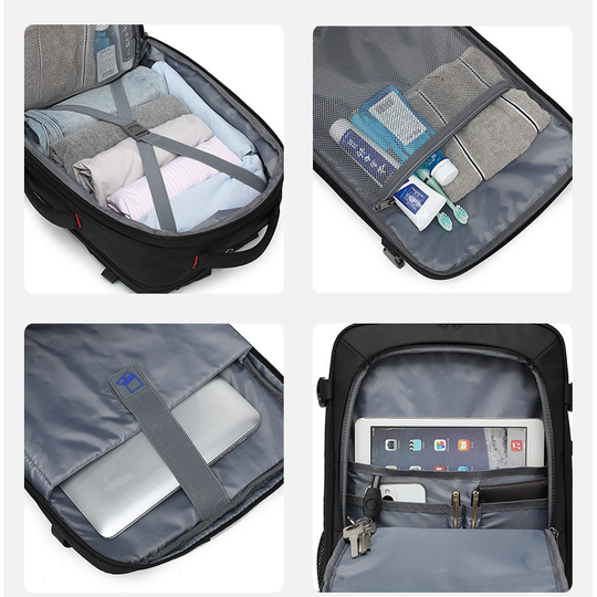 Plecak Poso na laptopa 17,3&quot; 663 bagaż podręczny z USB