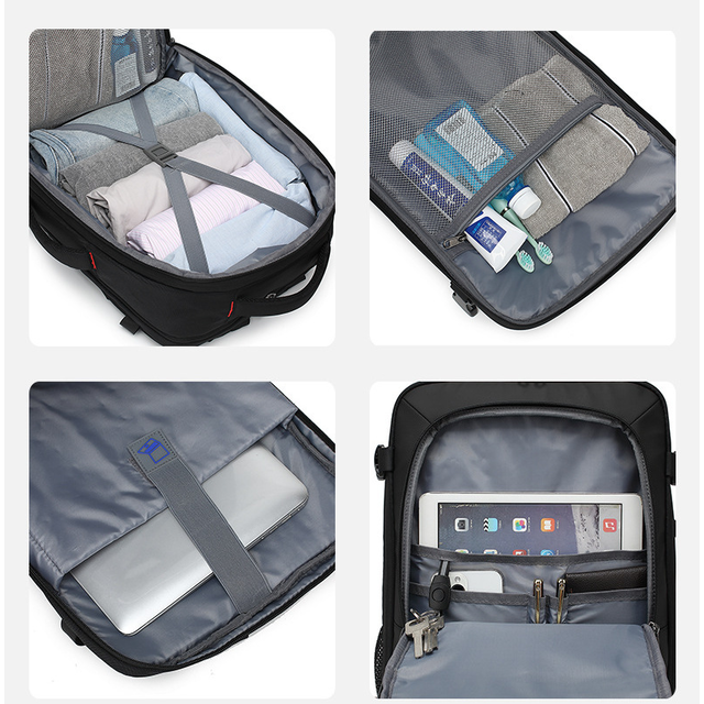 Plecak Poso na laptopa 17,3&quot; 663 bagaż podręczny z USB