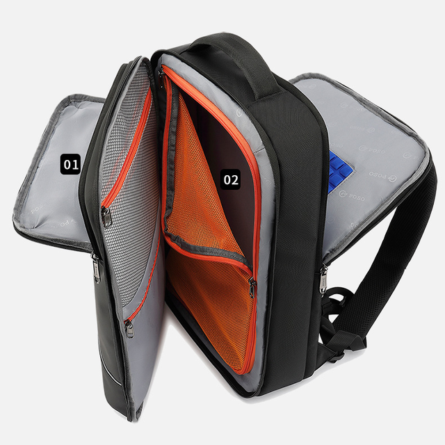 Plecak Poso na laptopa 17,3&quot; bagaż podręczny PS-657