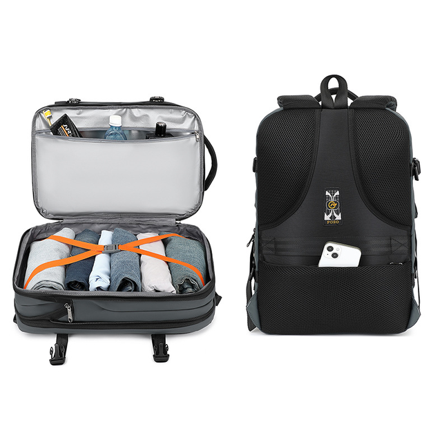 Plecak Poso na laptopa 17,3&quot; z USB bagaż podręczny PS-660