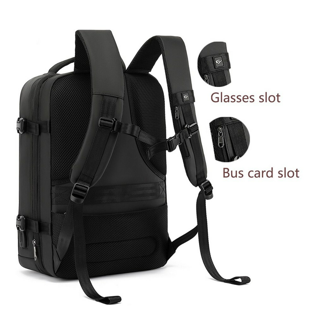 Plecak Poso na laptopa 17,3&quot; z USB bagaż podręczny PS-661