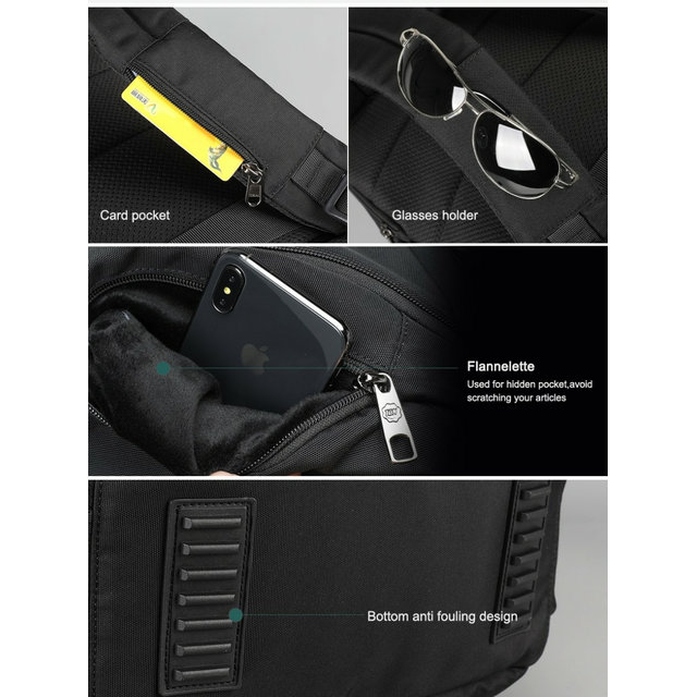 Plecak Tigernu na laptopa 15,6&quot; T-B3221 dwukomorowy z USB