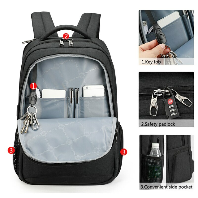 Plecak Tigernu na laptopa 15,6&quot; T-B3515 z USB