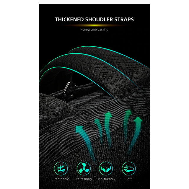 Plecak Tigernu na laptopa 15,6&quot; T-B3966 ochrona RFID i USB