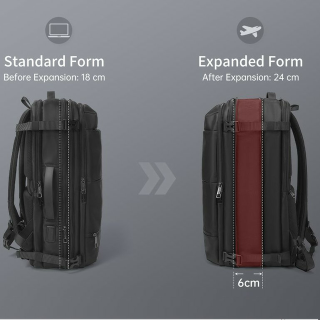 Plecak Tigernu na laptopa 17,3&quot; T-B9831 bagaż podręczny z USB