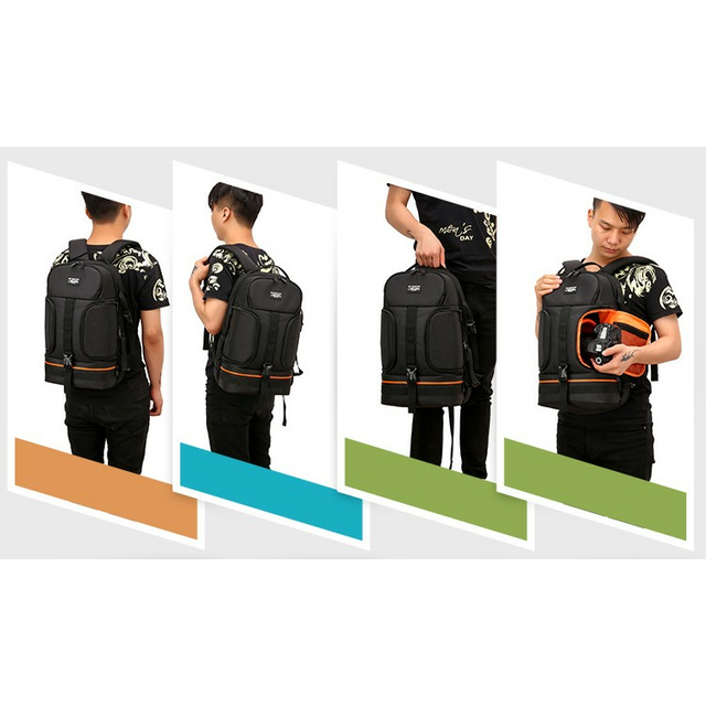 Plecak fotograficzny JNL na aparat + laptopa 15,6&quot;