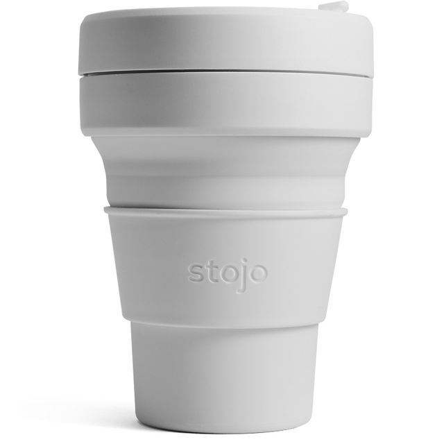 Kubek składany Stojo Pocket 355ml  - Kolor: Cashmire / Szare