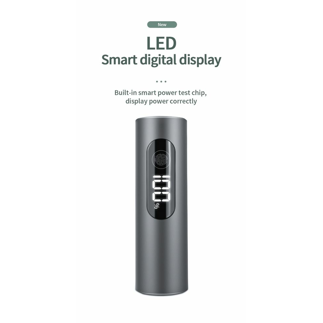 Powerbank SPRINTER z wyświetlaczem LED 10000mAh 22.5W czarny