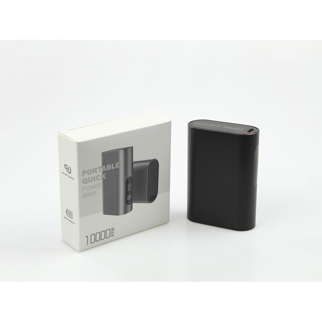 Powerbank SPRINTER z wyświetlaczem LED 10000mAh 22.5W czarny