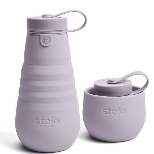 Butelka składana Stojo 590ml - Kolor: Lilac / liliowy