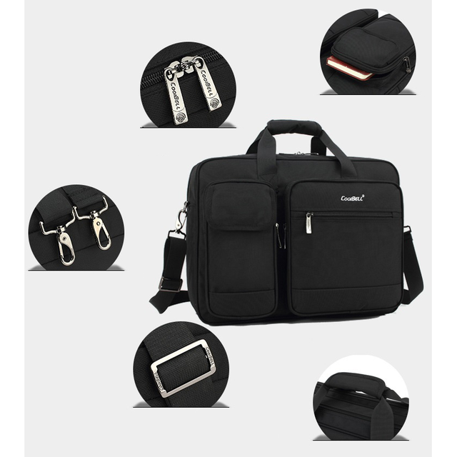 Torba Coolbell na laptopa 17,3&quot; dwukomorowa CB-5002