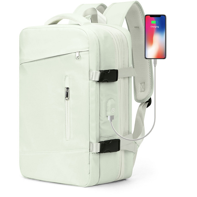 Plecak Macwave Traveler na laptopa 17,3&quot; AX9169 bagaż podręczny z USB - Kolor: pistacjowy