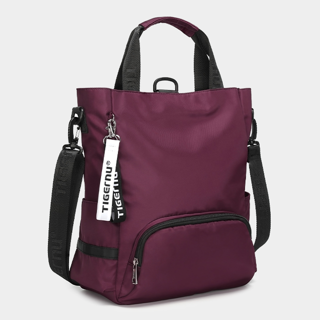 Torba/Plecak Tigernu T-S8169 na laptopa 14.1&quot; pojemny worek - Kolor: bordowy